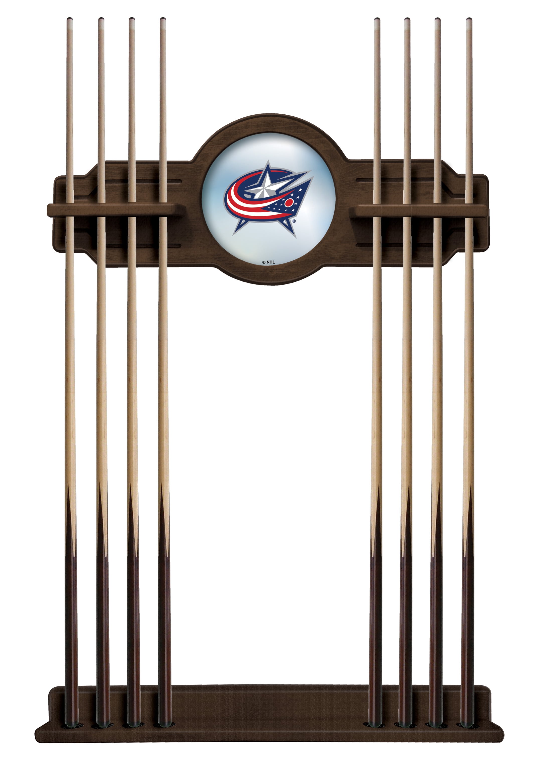 CueNavColBlu Columbus Blue Jackets Cue Rack - Chardonnay