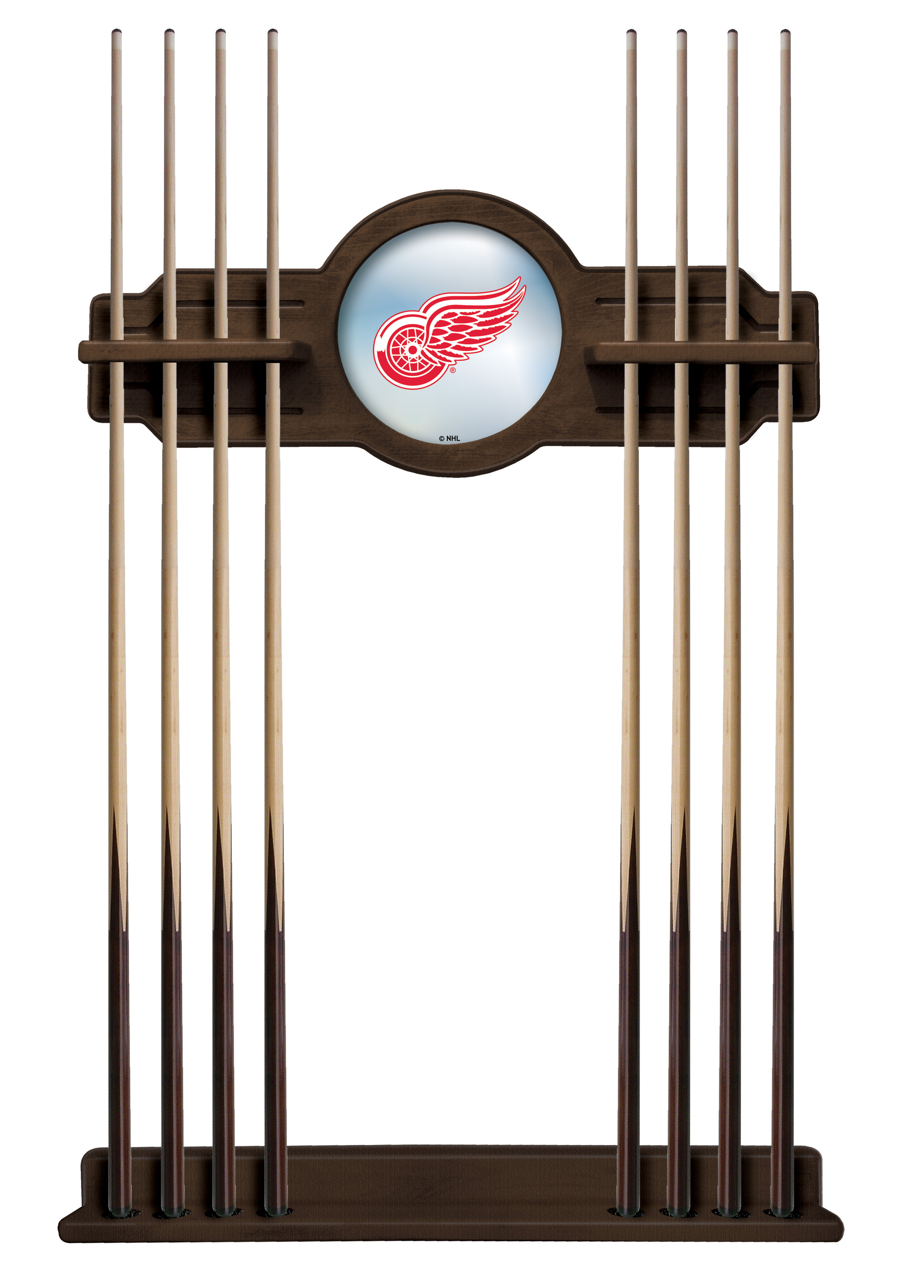CueNavDetRed Detroit Red Wings Cue Rack - Chardonnay