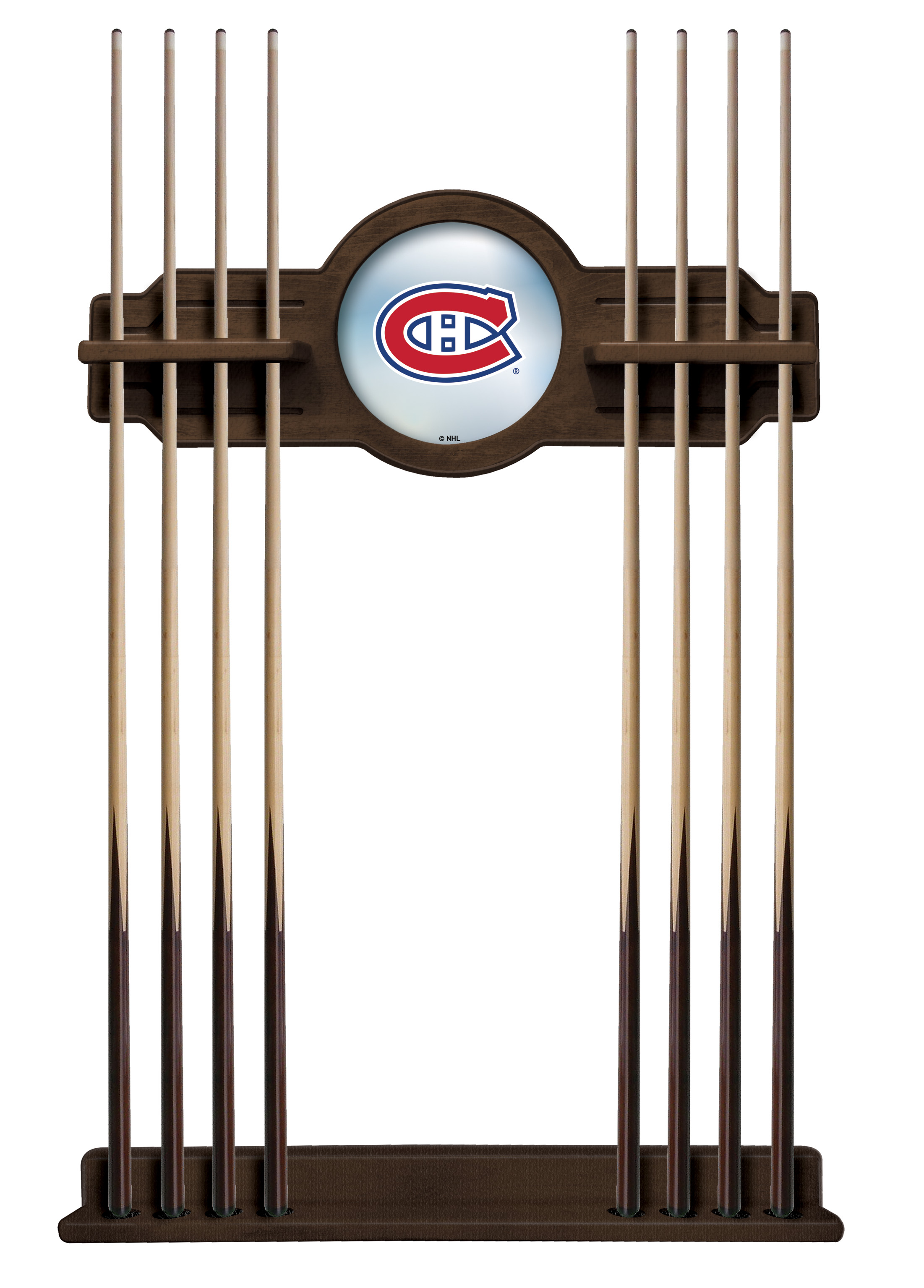 CueNavMonCan Montreal Canadiens Cue Rack - Chardonnay
