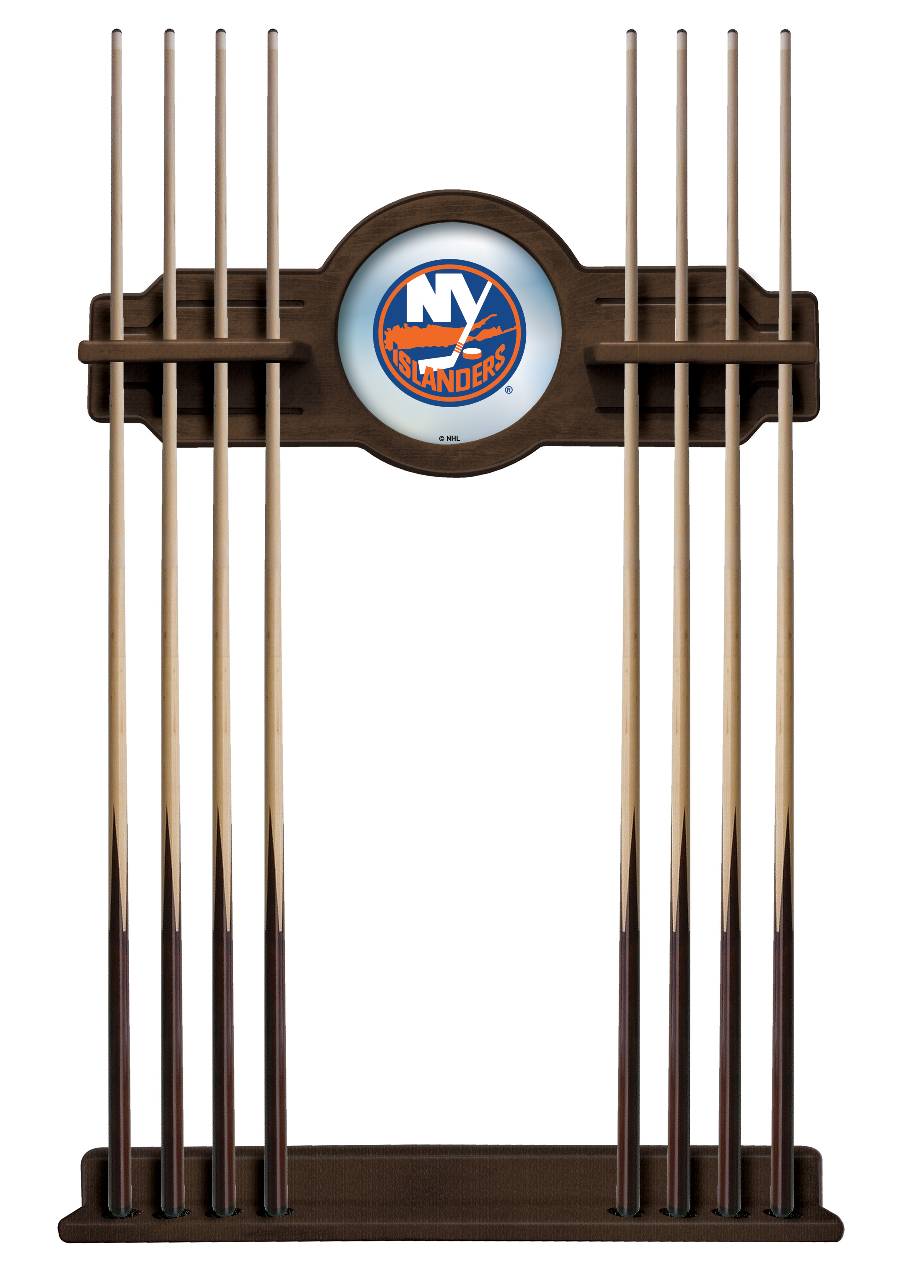 CueNavNYIsln New York Islanders Cue Rack - Chardonnay