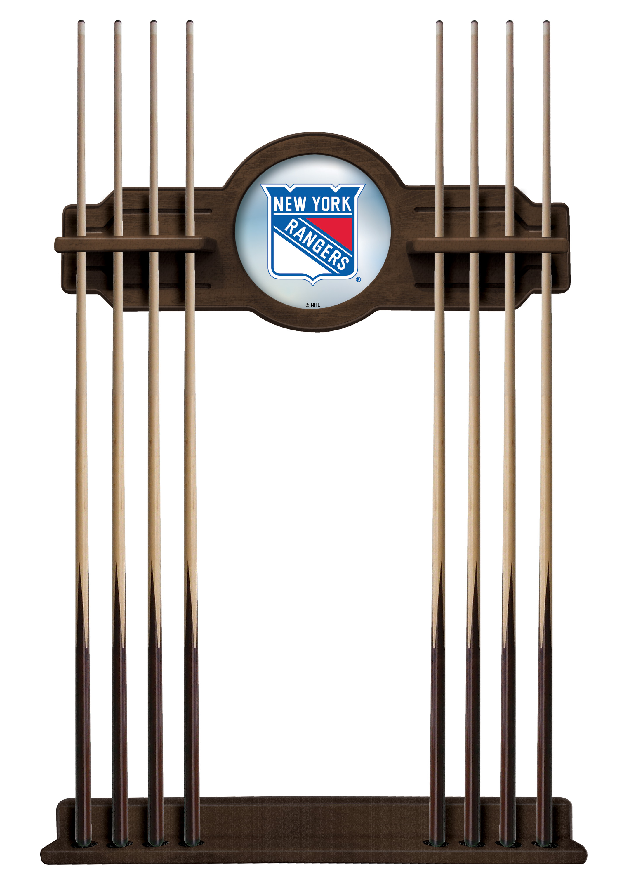 CueNavNYRang New York Rangers Cue Rack - Chardonnay