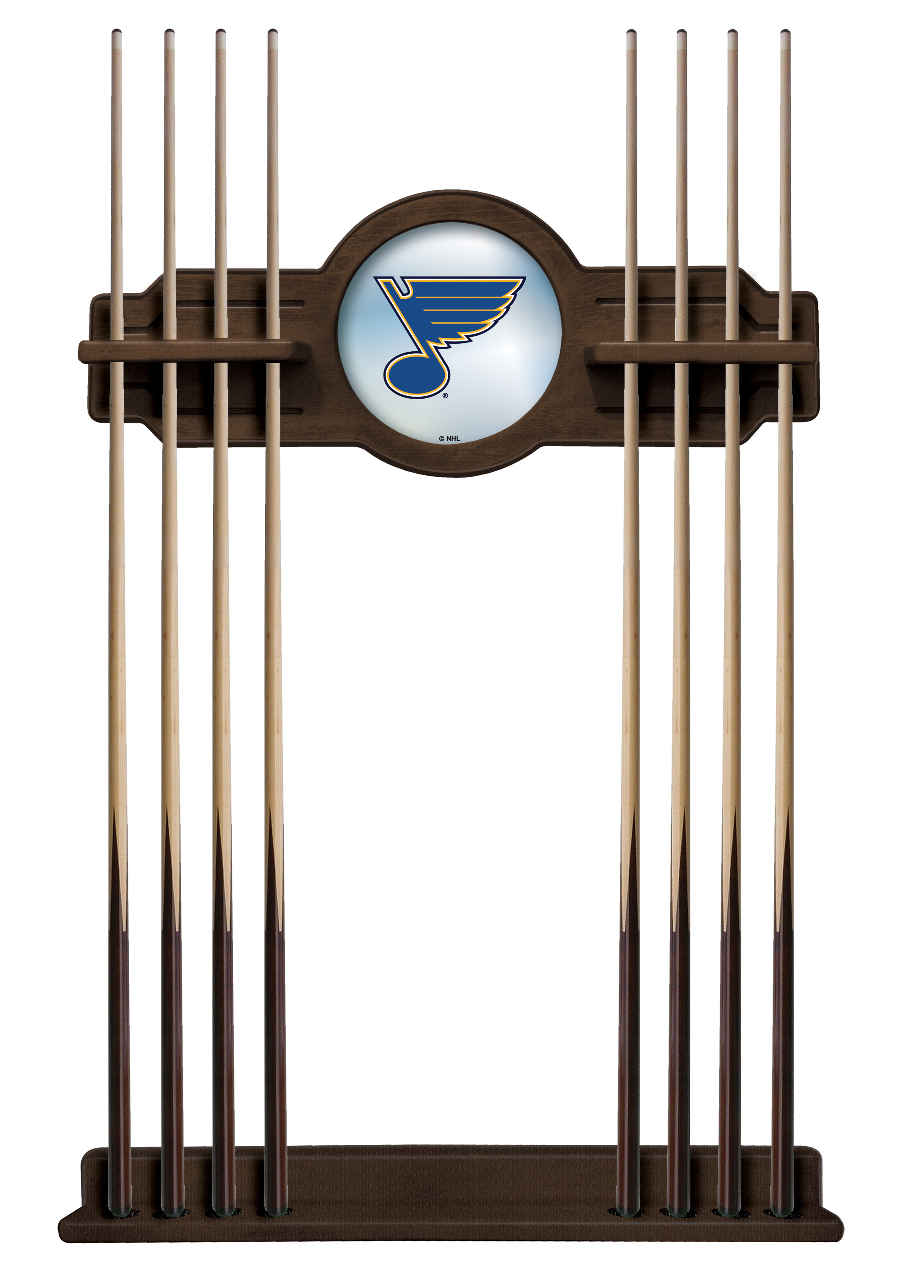CueNavSTLBlu St Louis Blues Cue Rack - Chardonnay