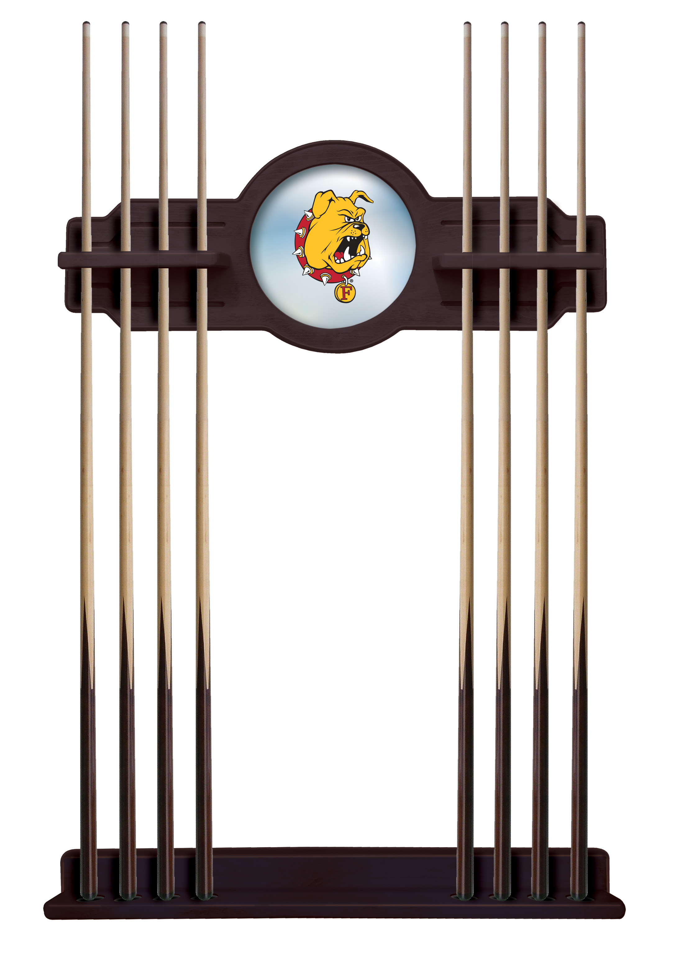 CueETudFerrSt Ferris State University Cue Rack - English Tudor