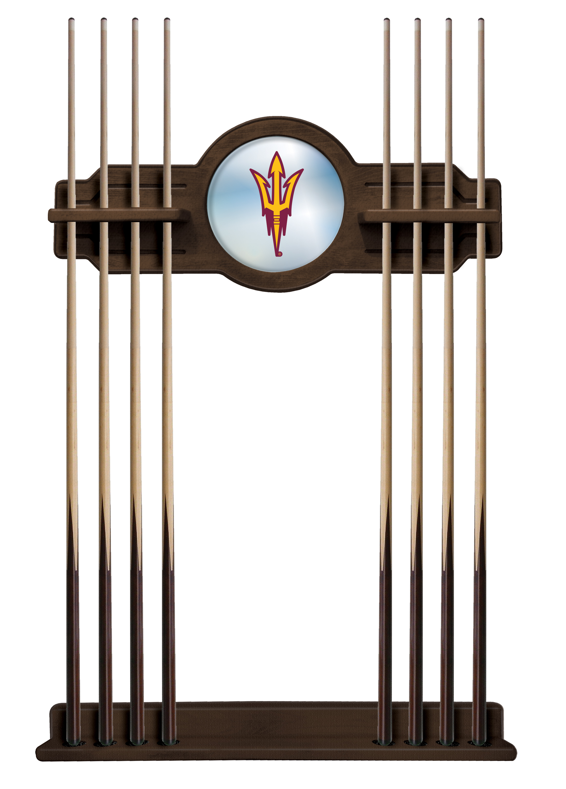 Picture of Holland Bar Stool CueNavArizSt-F Arizona State Cue Rack - Navajo with Pitchfork Logo