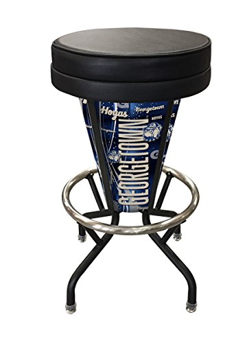 L500030GrgtwnBlkVinyl Georgetown Lighted Bar Stool