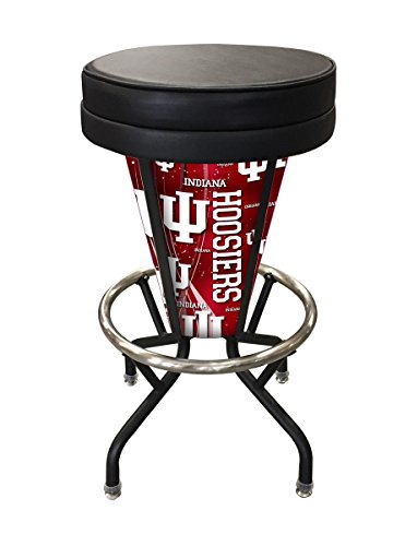L500030IndnaUBlkVinyl Indiana Lighted Bar Stool