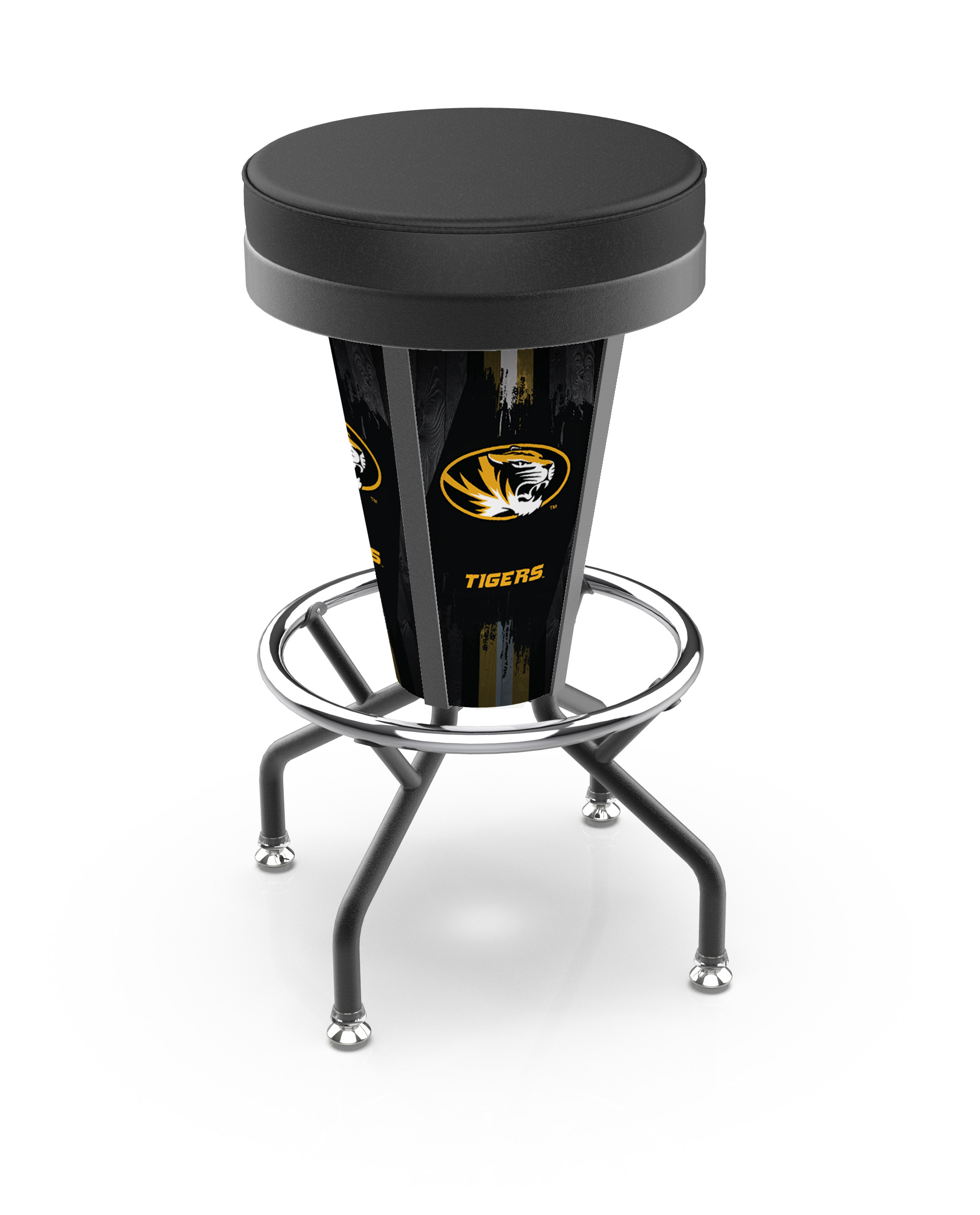 L500030MizzouBlkVinyl Missouri Lighted Bar Stool