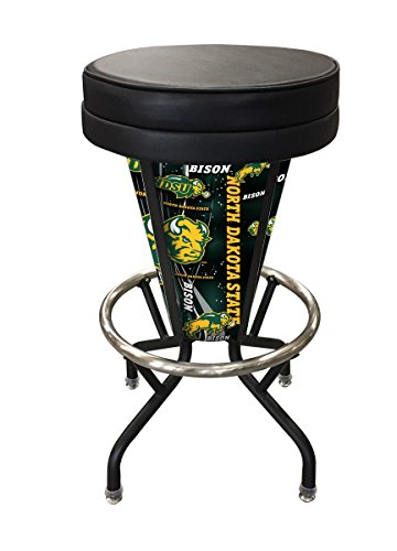 L500030NDakStBlkVinyl North Dakota State Lighted Bar Stool