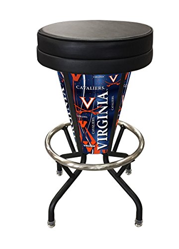 L500030VrgniaBlkVinyl Virginia Lighted Bar Stool