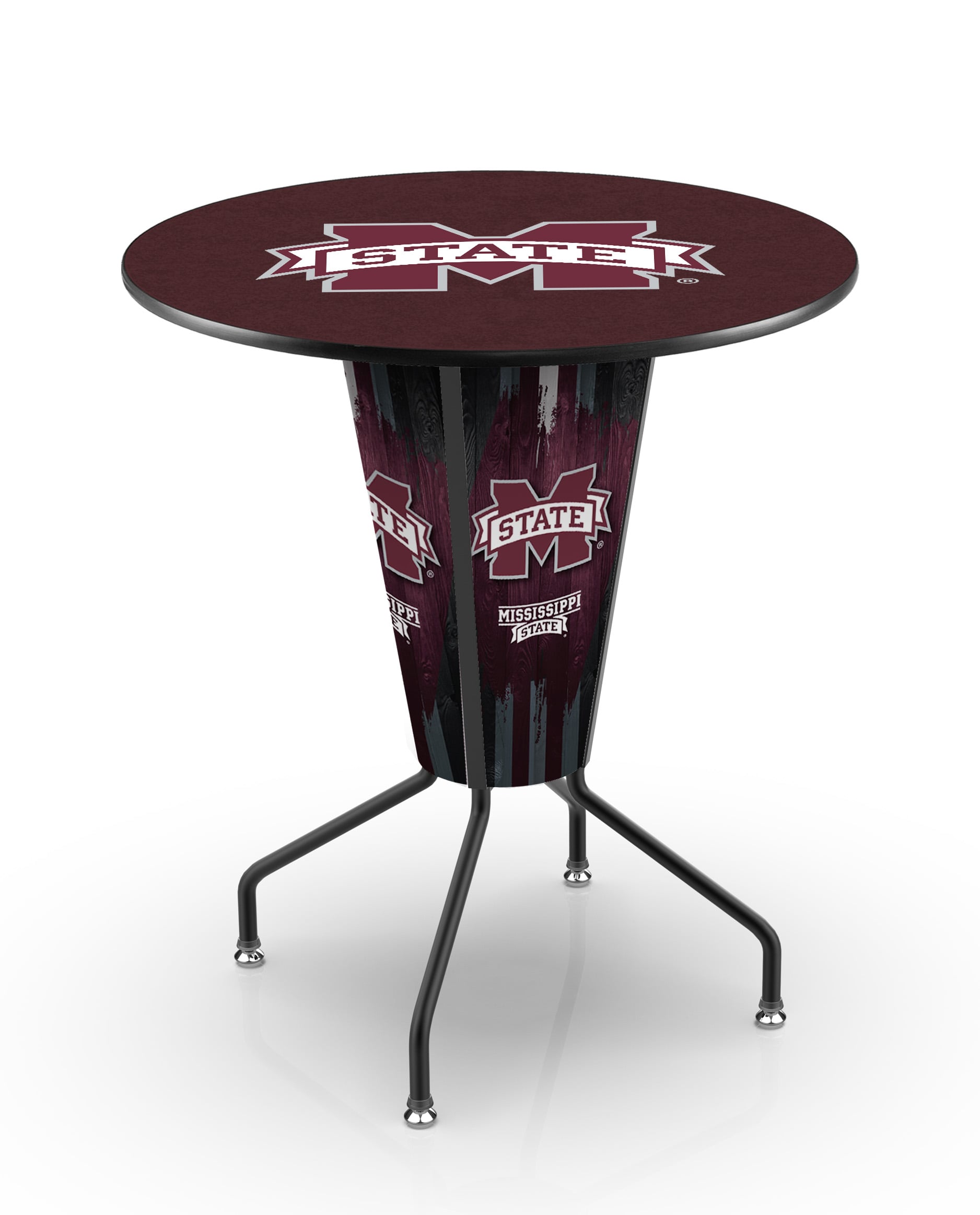L218B42MssStU36RMssStU Lighted Mississippi State Pub Table