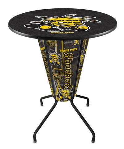 L218B42WichSt36RWichSt Lighted Wichita State Pub Table