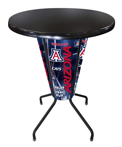 L218B42ArizUnOD36RBlk Lighted Arizona Pub Table