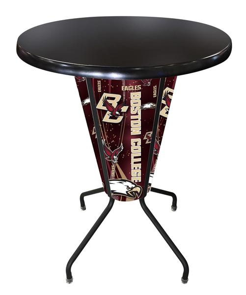 L218B42BostnCOD36RBlk Lighted Boston College Pub Table