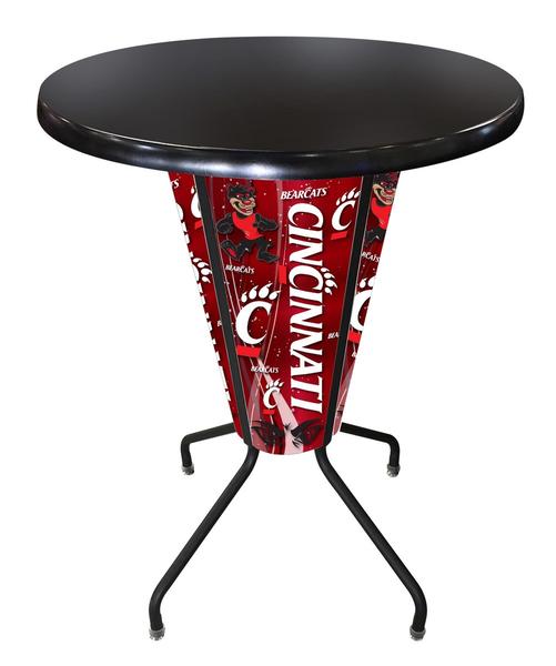 L218B42CincinOD36RBlk Lighted Cincinnati Pub Table