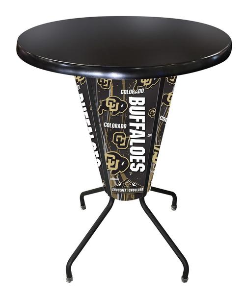 L218B42ColoUnOD36RBlk Lighted Colorado Pub Table