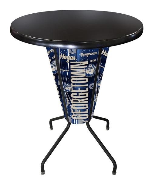 L218B42GrgtwnOD36RBlk Lighted Georgetown Pub Table