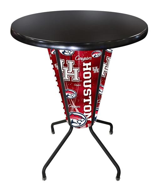 L218B42HoustonOD36RBlk Lighted Houston Pub Table