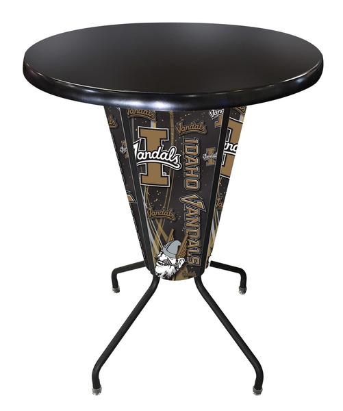 L218B42IdahoUOD36RBlk Lighted Idaho Pub Table