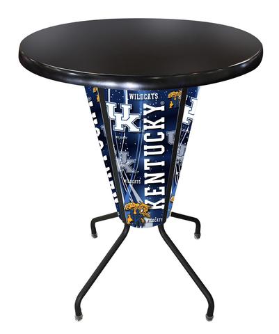 L218B42KentkyOD36RBlk Lighted Kentucky Wildcat Pub Table