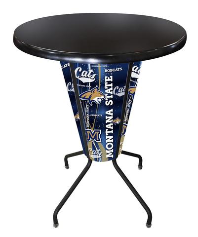 L218B42MontStOD36RBlk Lighted Montana State Pub Table