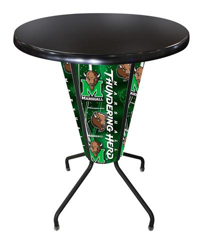 L218B42MrshllOD36RBlk Lighted Marshall Pub Table