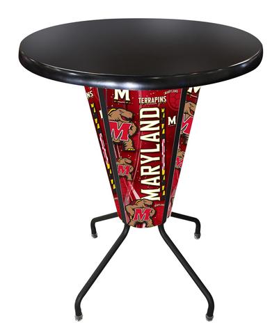 L218B42MrylndOD36RBlk Lighted Maryland Pub Table