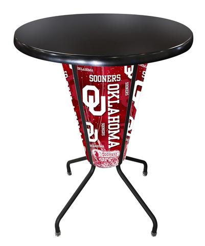 L218B42OklhmaOD36RBlk Lighted Oklahoma Pub Table