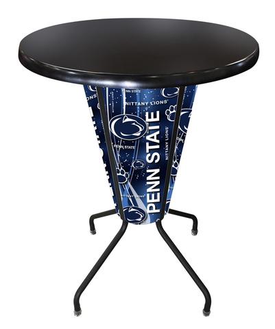 L218B42PennStOD36RBlk Lighted Penn State Pub Table