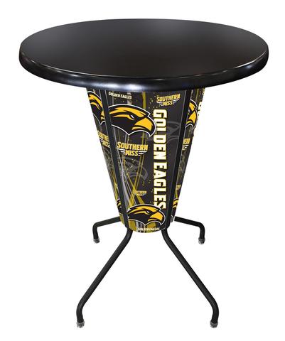 L218B42SouMisOD36RBlk Lighted Southern Miss Pub Table