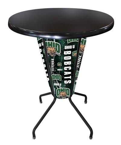 L218B42UnivOHOD36RBlk Lighted Ohio University Pub Table