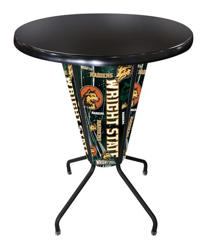 L218B42WrtStUOD36RBlk Lighted Wright State Pub Table