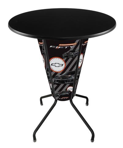 Picture of Holland Bar Stool L218B42Camaro50OD36RBlk Lighted Camaro - 50th Anniversary Pub Table