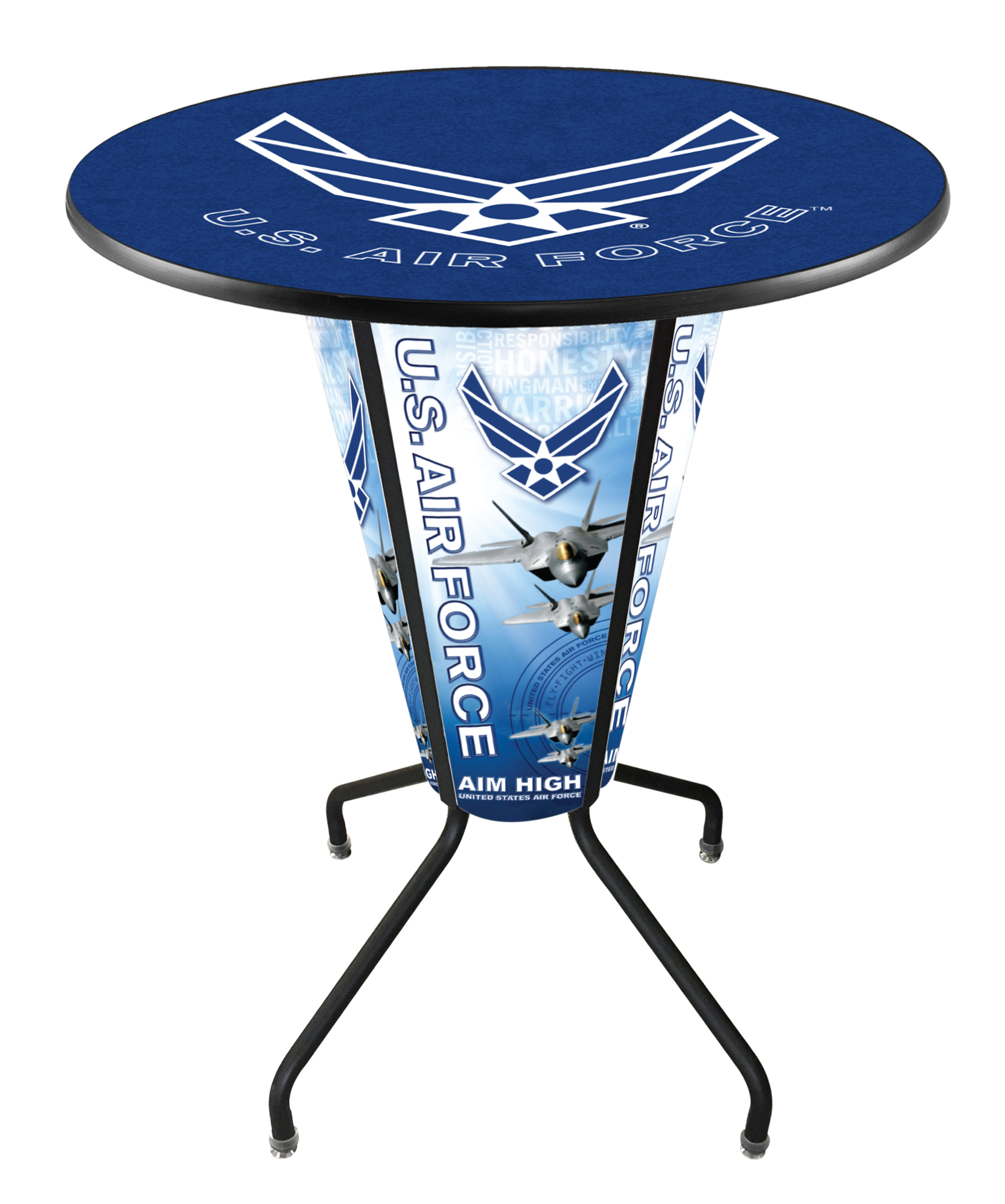 L218B42AirFor36RAirFor Lighted Air force Pub Table