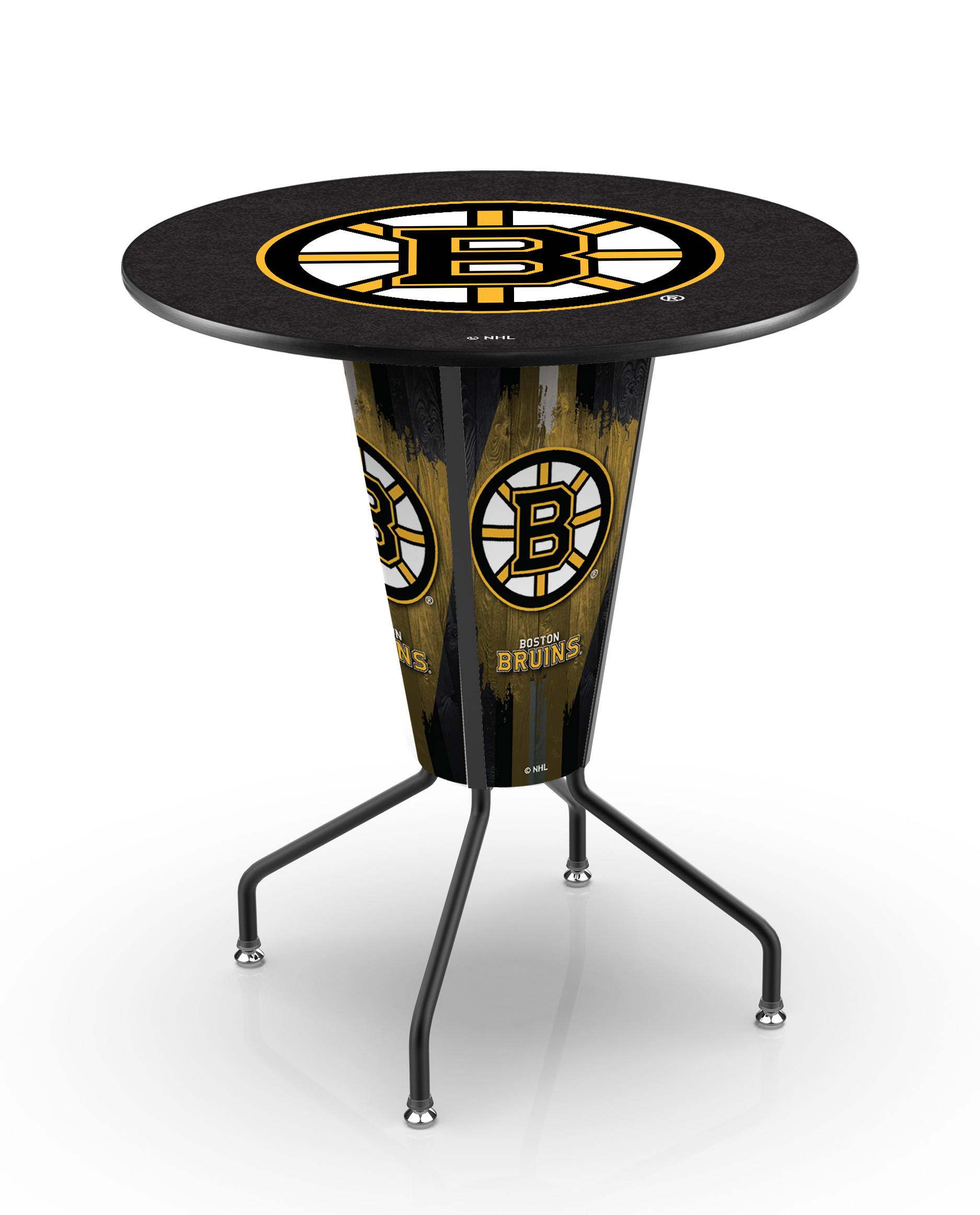 L218B42BosBru36RBosBru Lighted Boston Bruins Pub Table