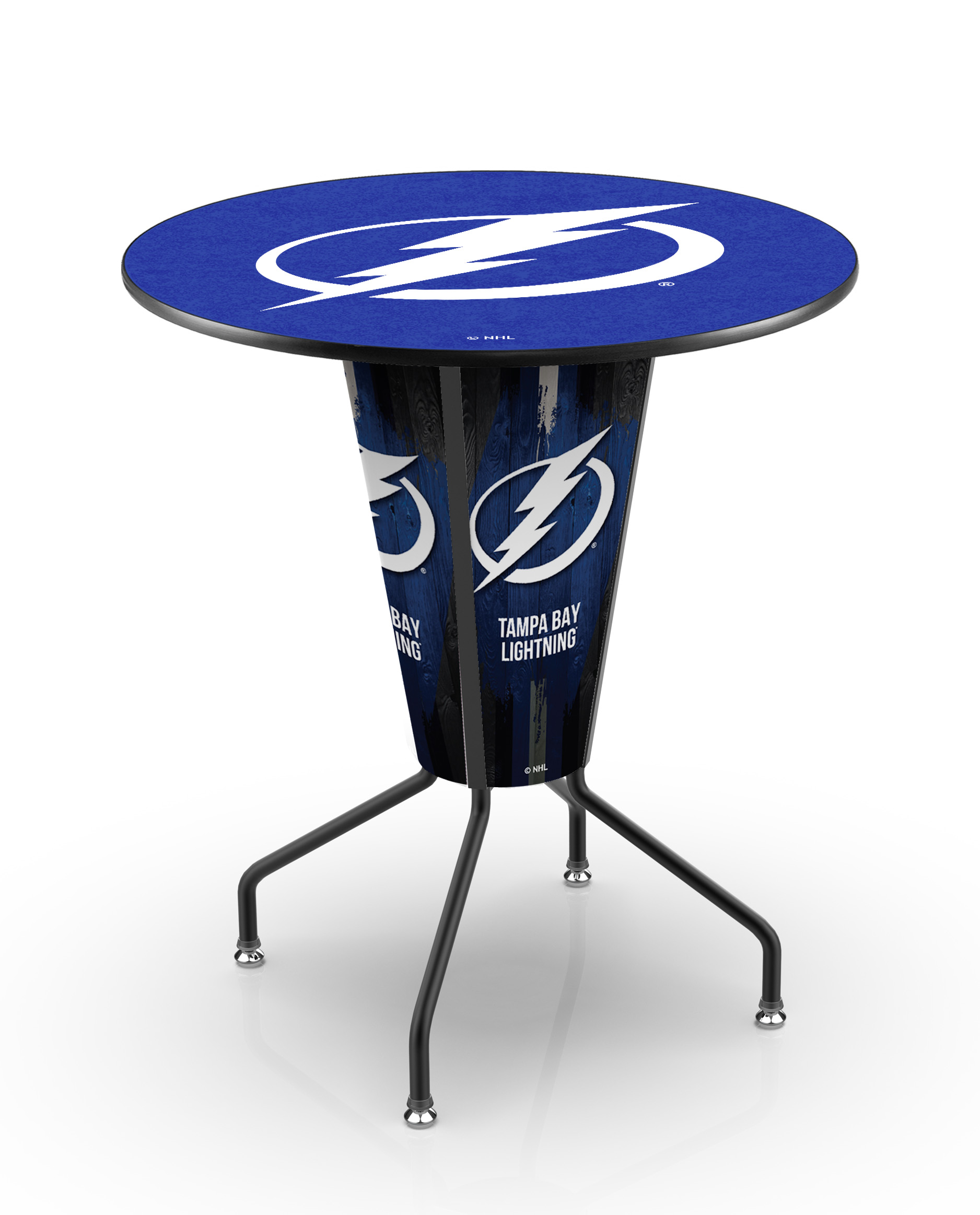 L218B42TBLght36RTBLght Lighted Tampa Bay Lightning Pub Table