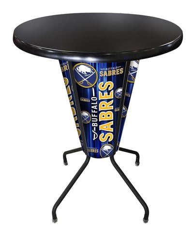 L218B42BufSabOD36RBlk Lighted Buffalo Sabres Pub Table
