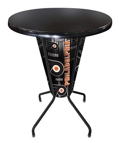 L218B42PhiFlyOD36RBlk Lighted Philadelphia Flyers Pub Table