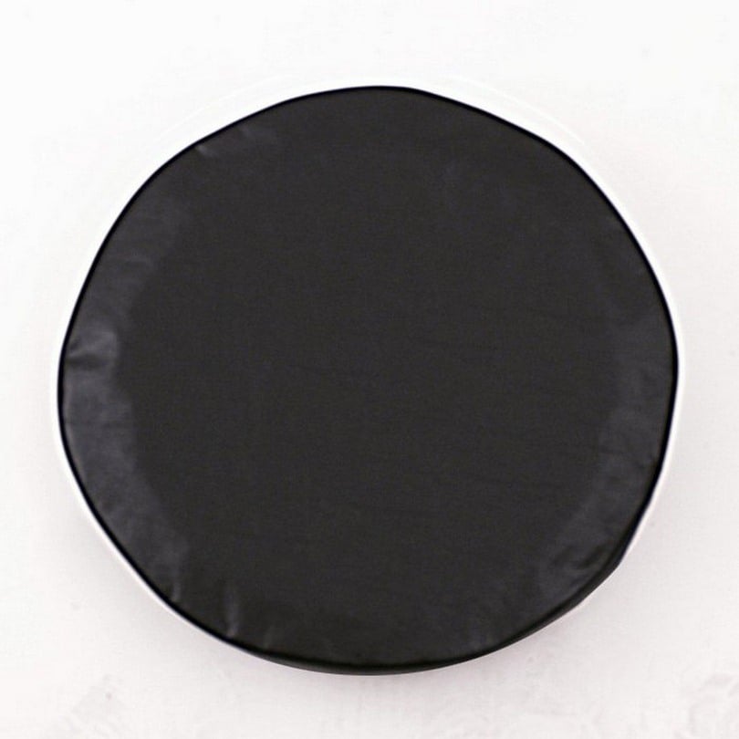 28 Plain Black Tire Cover - Custom Fit - Durable Vinyl