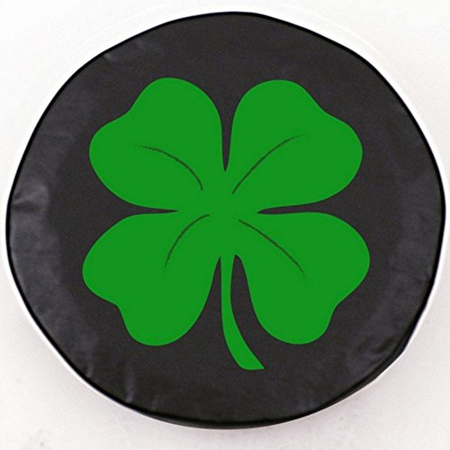 TCO4LfClvBK 21.5 x 8 4-Leaf Clover Tire Cover