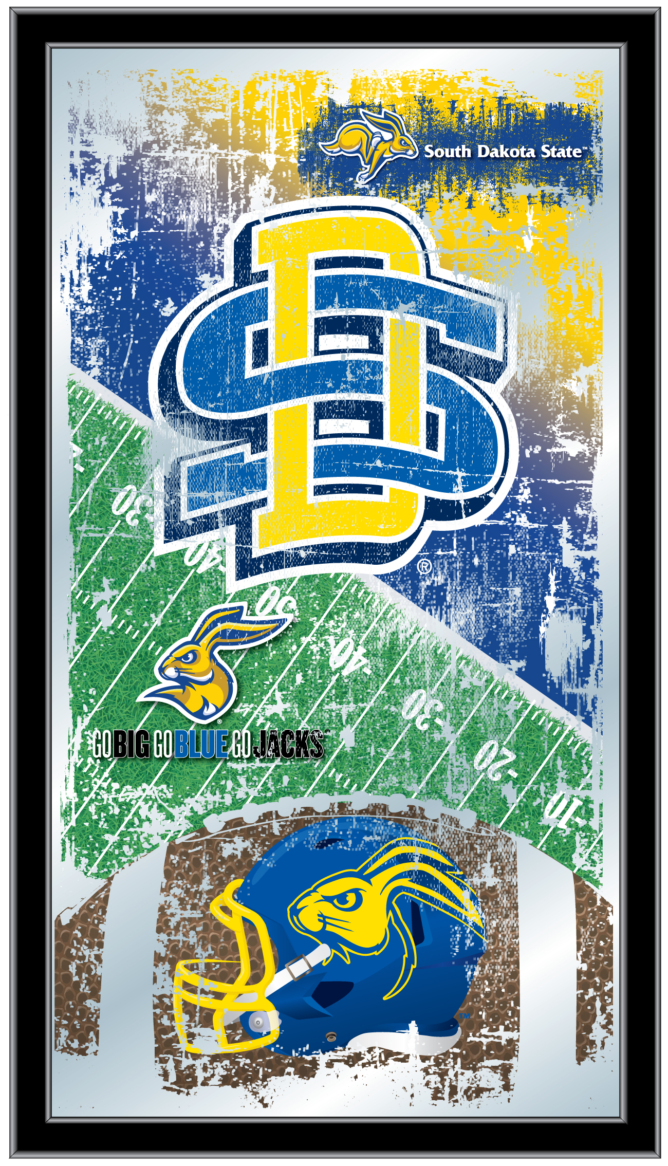 Picture of Holland Bar Stool MFtblSDakSt South Dakota State University Football Mirror