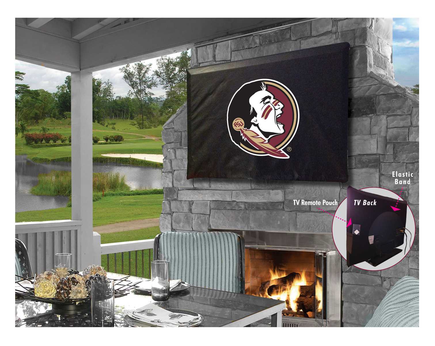 TV60FSU-HD Florida State Head TV Cover