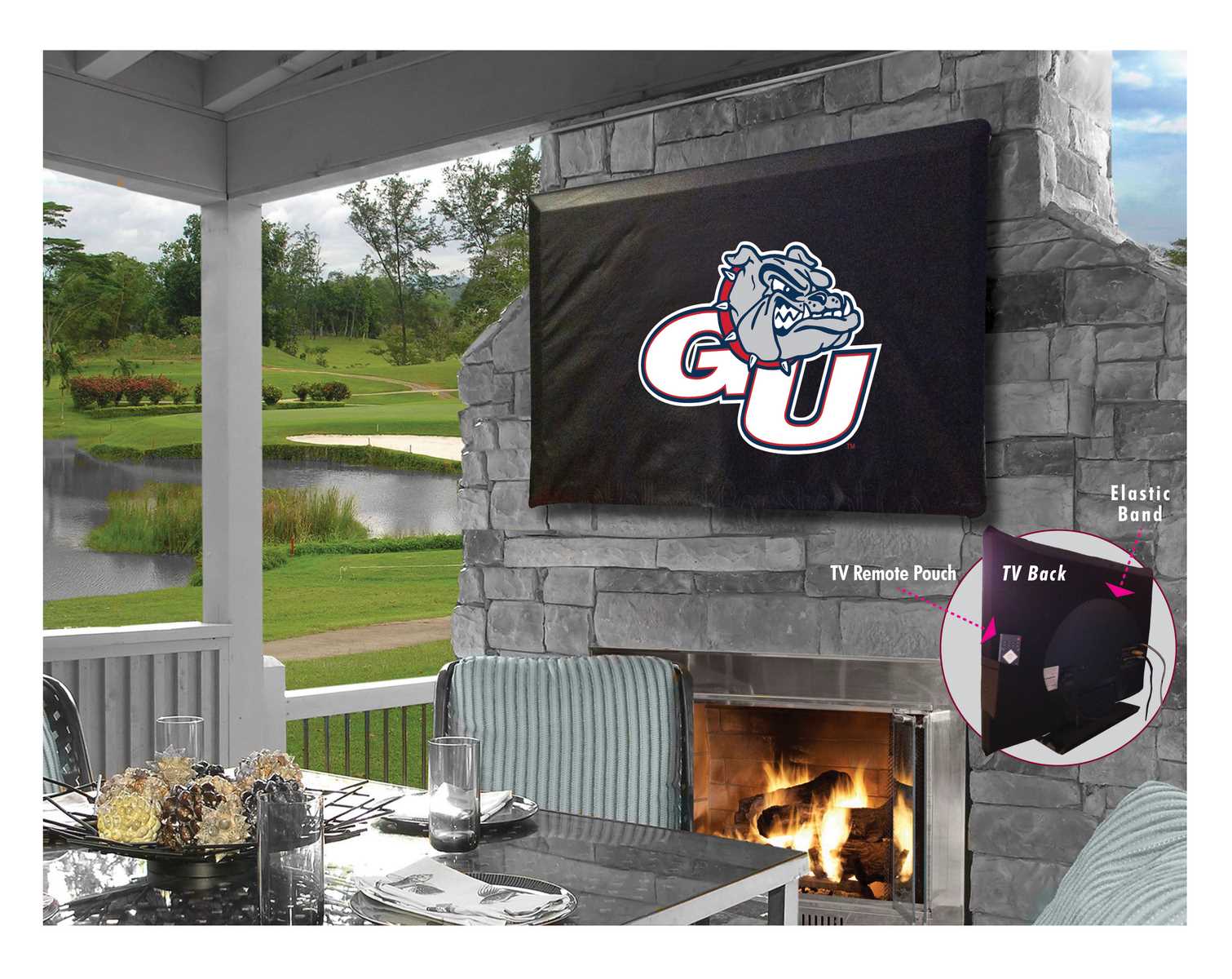 Gonzaga Vinyl TV Cover, Black