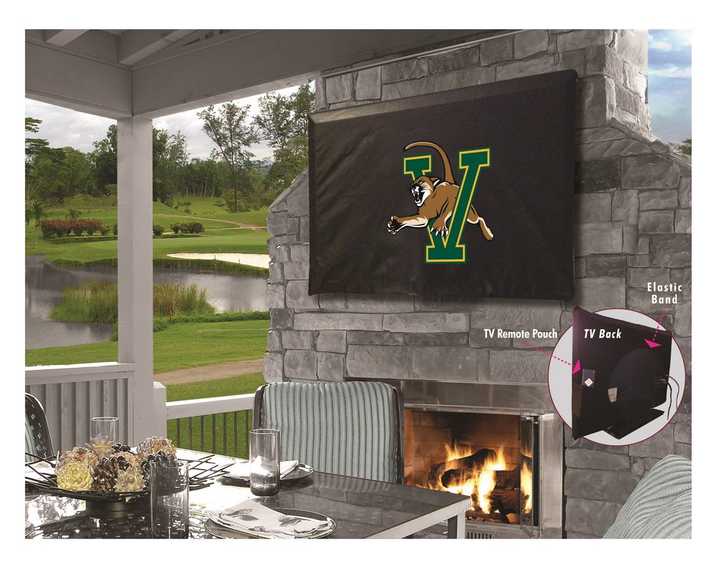 Picture of Holland Bar Stool TV40Vermnt University of Vermont Vinyl TV Cover, Black