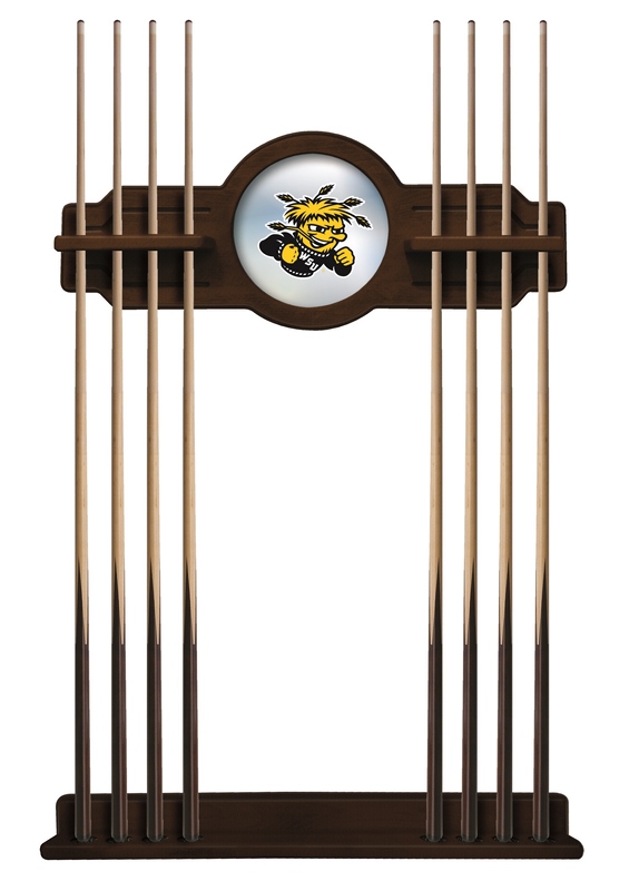 CueNavWichSt Wichita State Cue Rack in Navajo Finish