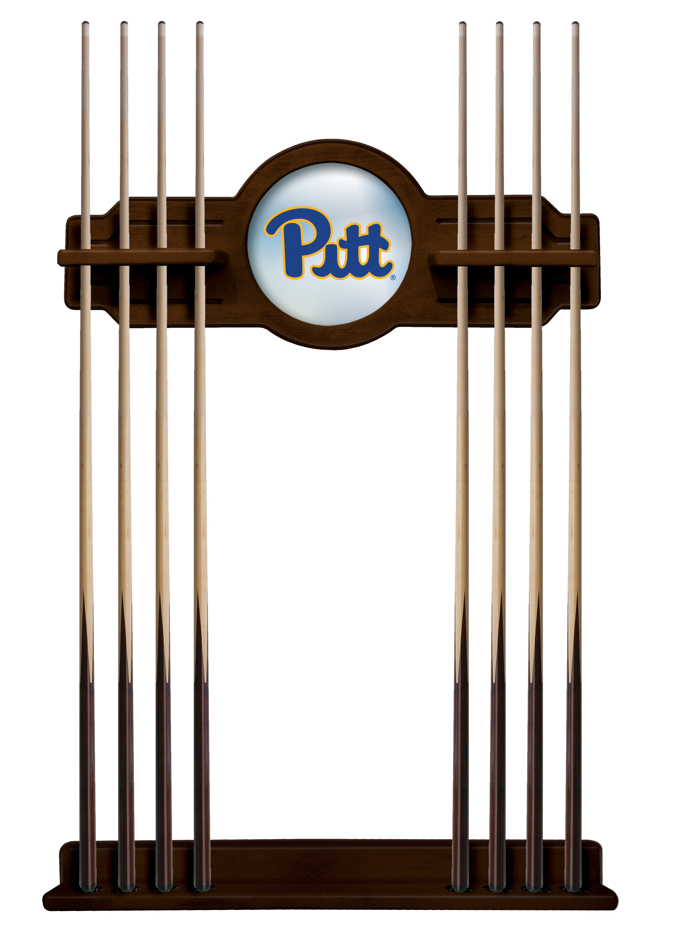 CueNavPittsb Pitt Cue Rack in Navajo Finish