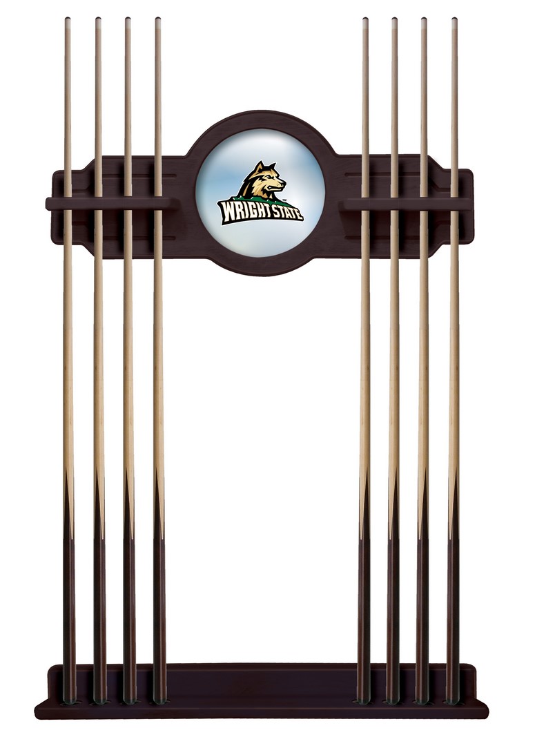 CueETudWrtStU Wright State Cue Rack in English Tudor Finish
