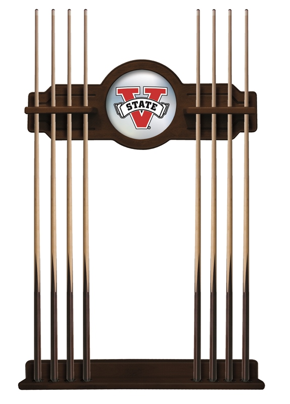 CueNavValdSt Valdosta State Cue Rack in Navajo Finish