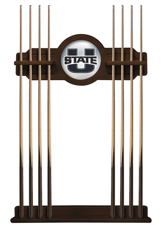 CueNavUtahSt Utah State Cue Rack in Navajo Finish
