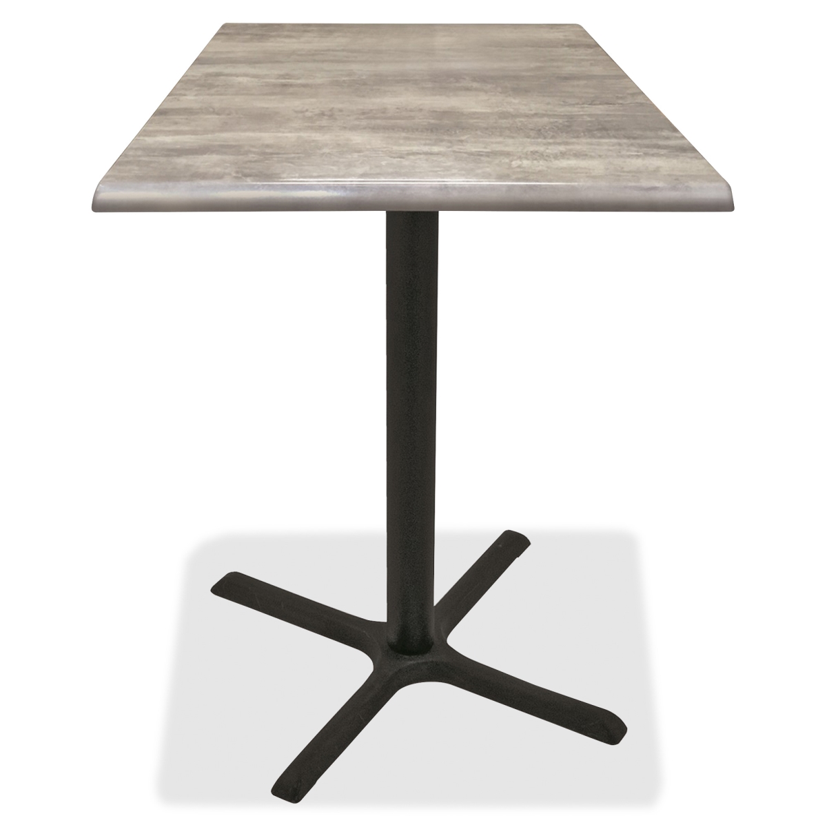 Picture of Holland Bar Stool OD211-3030BWOD36SQRustic 30 in. Black Table with 36 x 36 in. Indoor & Outdoor Rustic Square Top