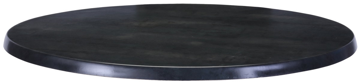 36 in. Diameter Indoor & Outdoor Enduro Top Table Top - Black Steel